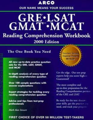 GRE/LSAT/GMAT/MCAT Reading Com (Arco GRE GMAT LSAT MCAT Reading Comprehen - GOOD
