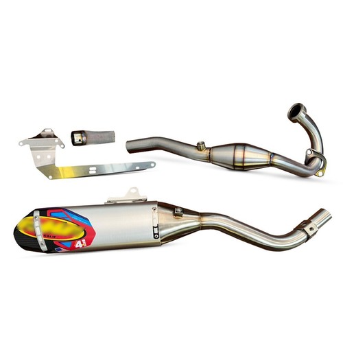 Full System Exhaust pipe muffle Silver Carbon FOR HONDA CRF 250 L RL 2017-2020 - Picture 2 of 4