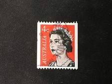 1966 AUSTRALIA DECIMAL DEFINITIVES QUEEN ELIZABETH II 4C MULTICOLOUR QEII - USED