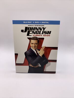 Johnny English Strikes Again Blu-ray Rowan Atkinson New W/Slipcover