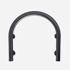 ARISTA U-Shaped Safety Assist Bar in Polished Black Stainless Steel