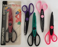 5 Crafting Fiskars Scissors: Paper Edgers;Bubbles;Pinking;Nostalgia;Art Deco