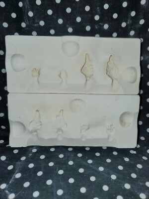 1956 Alberta Molds 303 Angel Wings and Hands Casting Ceramic Mold