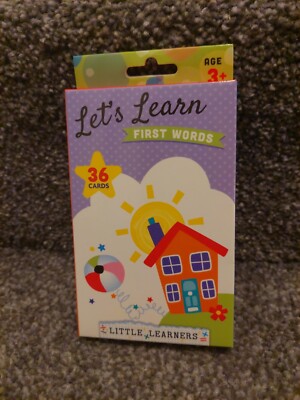 Little Learners Lets Learn First Words Karten - Brandneu 