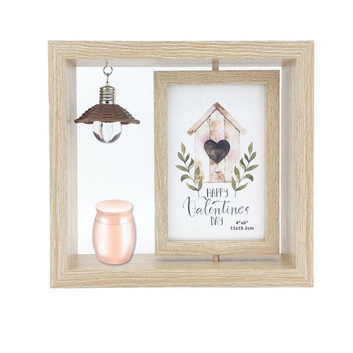 Cremation Urns Jar Holder Photo Frame Keepsake for Human Pet Ashes Funeral Box - Bild 16 von 17