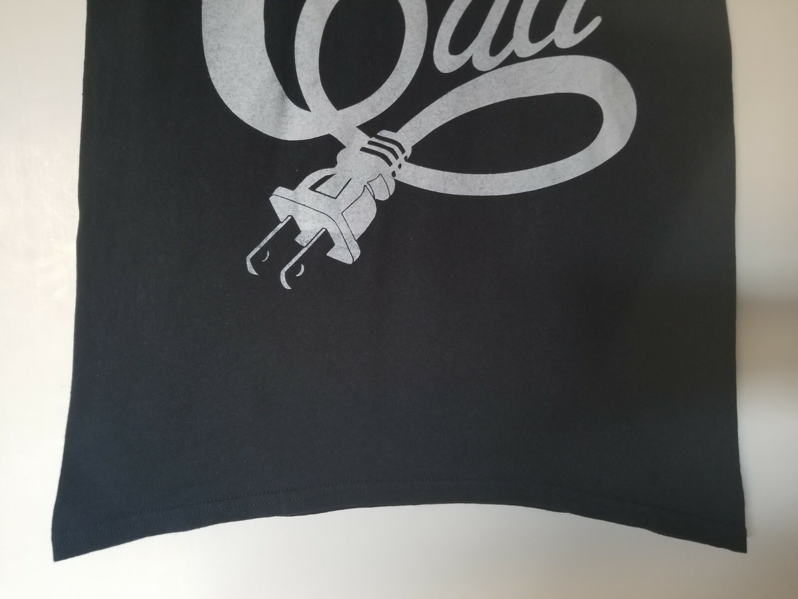 Cali Logo Basic Solid Black Short Sleeve T Shirt … - image 3