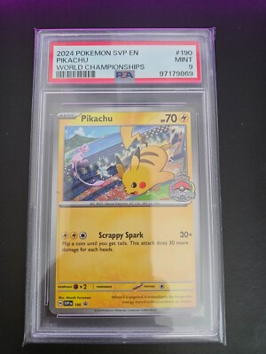 【PSA9】ピカチュウ ワールド アメリカ pikachu world PSA9鑑定済〕ピカチュウ(ワールド/英語版)【-】{-}