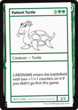 1x Patient Turtle (No PW Symbol) NM-Mint, English Playtest Cards MTG Magic