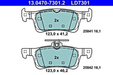 ATE Rear Axle Disc Ceramic Brake Pad Set For PEUGEOT 308 II Sw 1610814180