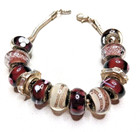 Rare vintage 82K Sweet elements chain bracelet + hand made European glass beads — photo 1