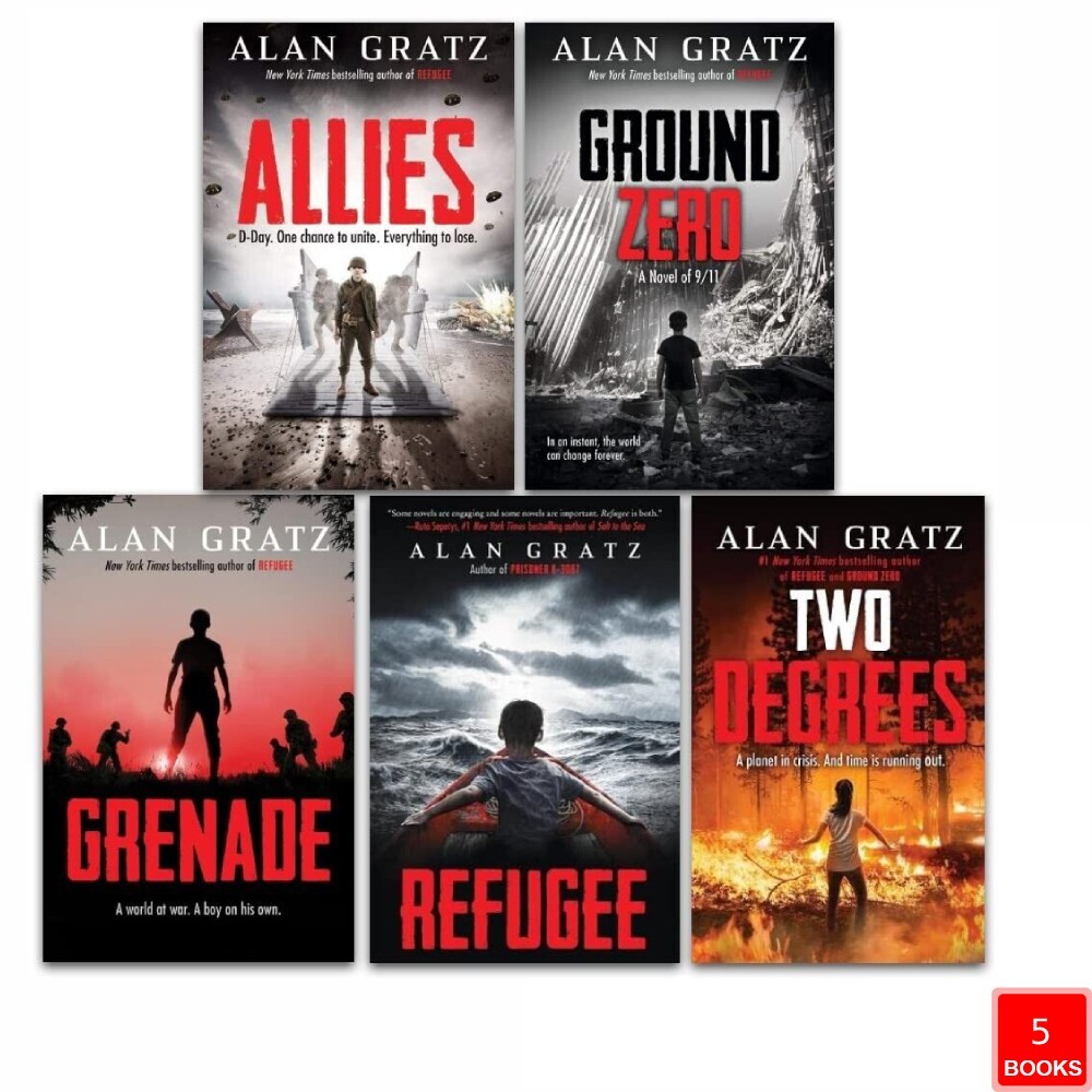 Alan Gratz 5 Books Collection Set (Allies, Two Degrees, Grenade, Re | Alan Gratz - Image 3