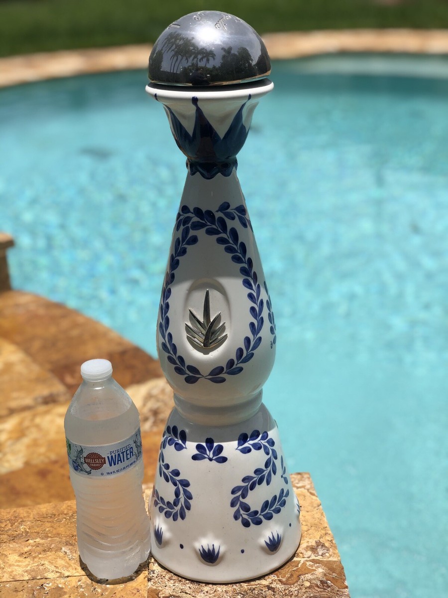 Clase Azul 1.75 Magnum Anejo tall Tequila Empty Ceramic Bottle