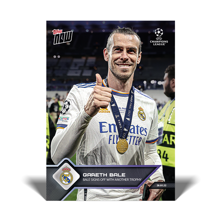 Topps Now UCL 21/22 - Card 165 - Gareth Bale - Real Madrid, image size:750x750