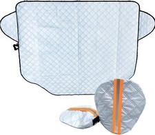 Extra Large Premium Quilted Frost & Snow Windscreen Cover + Wing Mirror Covers