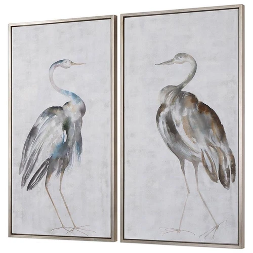 Uttermost Summer Birds Wood Acrylic Framed Art in Multi-Color (Set of 2) - Picture 3 of 4