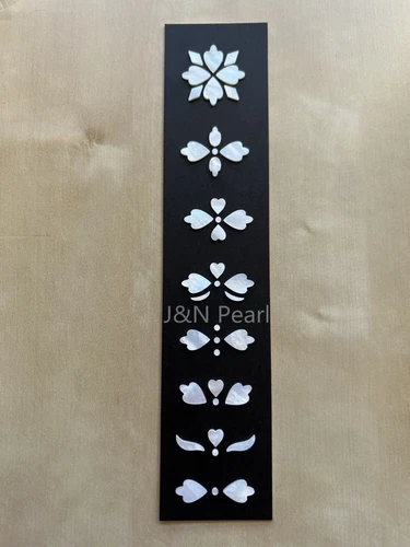 Figured Hearts & Flowers Mother of Pearl Fret Inlay Set for Gibson Style Banjos