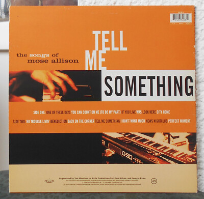 VAN MORRISON - Tell Me Something. The Songs of Mose Allison Lp