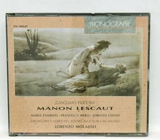 ZAMBONI, MERLI, MOLAJOLI - PUCCINI manon lescaut PHONOGRAPHE 2xCDs NM