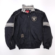 Vintage Oakland Raiders Jerry Rice Players Inc. Black Jacket Size Large READ