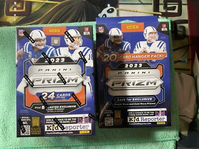2023 PANINI PRIZM FOOTBALL BLASTER BOX AND HANGER BOX FACTORY SEALED.NEW 