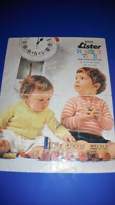 Lister Lee DK Children's Sweater Knitting Pattern 2112