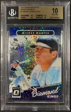 BGS 10 POP 2 Mickey Mantle DK 2017 Donruss Optic White Sparkle #7