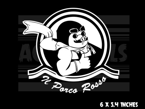 Porco Rosso - Ghibli - Anime - Vinilo calcomanía pegatina  - Imagen 1 de 3