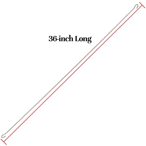 36-Inch Ceiling Sign Hanger – Pack of 50, Double C Hook Banner Signage Frames - Picture 3 of 3