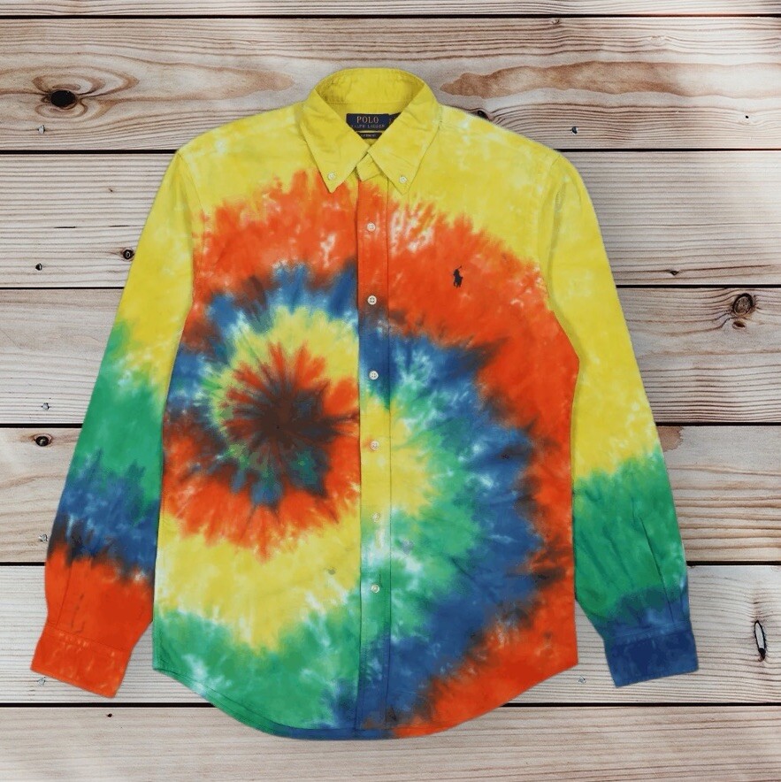 tie dye oxford shirt