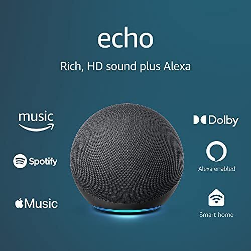 New  Echo 4th Gen with Premium Sound, Smart Home Hub, and