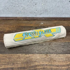 Street Sleek BMX Pad Old School BMX Short Frame Bar White Vintage 10 Inch 80s