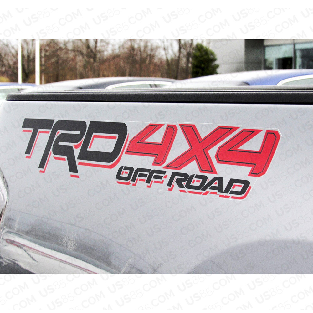 2x TRD SPORT Decals Stickers Vinyl Logo Toyota Tacoma Tundra Racing 4x4 Truck eB