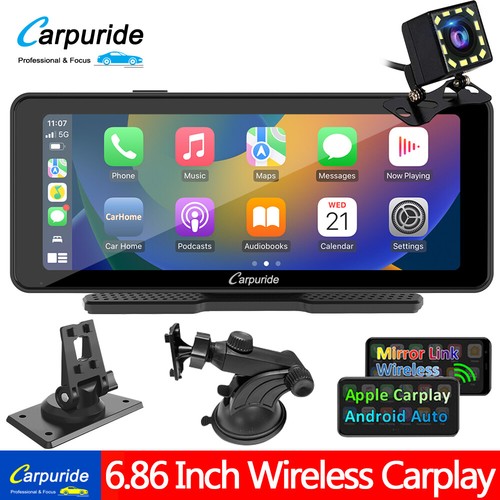 Carpuride 6,9" Android Auto Touchscreen Autoradio Kabellos Apple CarPlay Airplay