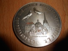 Medal moneta duża srebrna brąz 1952 hodowcy drobiu niezwykle rzadka gołębie