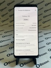 SMARTPHONE SAMSUNG GALAXY S8 SM-G950F 64 Go COQUE ARRIERE FISSURÉE