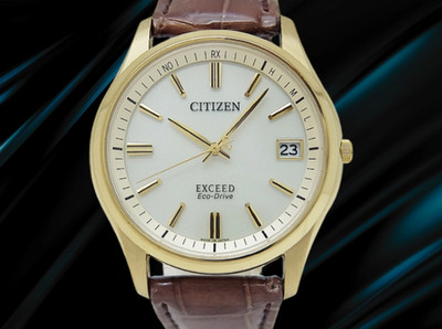 Citizen Exceed Eco-Drive H111-TO15875  Silver Dial Calendar Quartz 36.5mm Men's