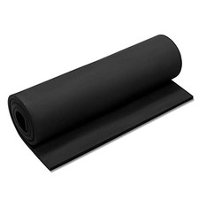 Black Foam Sheets Roll, Premium Cosplay EVA Foam Sheet  8mm Thick,13.9"x39",High