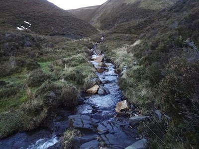 Foto A3 Ford auf Brand of Little Fergie oberhalb des Flusses Avon bei Tomintoul c2014