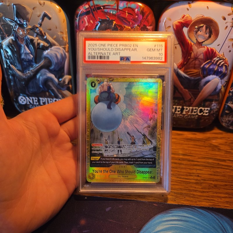 One Piece You're The One Who Should Disappear OP06-115 Alt Art PRB02 PSA 10 💎
