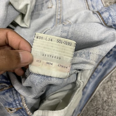YES様 Vintage 90s Levi's 501 Jeans 29x32 Light Wash Distressed USA | eBay