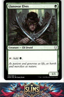 Magic the Gathering MTG Dominaria Llanowar Elves #168 Buy 2 Get 1