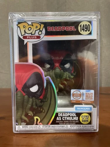 Deadpool Cthulhu Funko Pop Gitd LE 750 Sealed In a Hard stack Protector