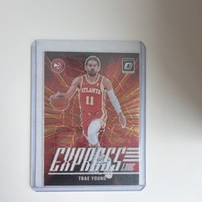 2024-25 Panini Donruss Optic Express Lane Trae Young #5 White Velocity Prizm /59