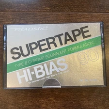 REALISTIC  SUPERTAPE  HIGH BIAS BLANK CASSETTE TAPE 44-941 (SEALED)