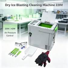 Dry Ice Cleaning Machine 220V PCBA Dry Ice Blaster Board Cleaning Pressure Gauge
