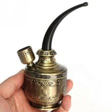 Mini Wasser Bong Kr&auml;uter Tabakpfeife Smoke Shisha Nargila Bronze