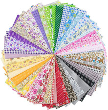 50 Pieces 8" X 8" 20Cm X 20Cm Assorted Cotton Craft Fabric Bundle Printed Patc