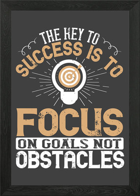 The key to success is Framed Wall Art Poster Canvas Print Picture