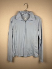 Adidas ClimaCool Quarter Zip Pullover Womens Small Blue Athletic Stretch Top