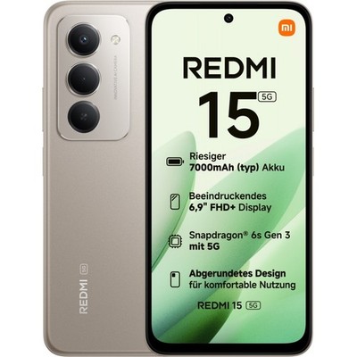 Xiaomi Redmi 15 5G 256 GB / 8 GB - Smartphone - titan gray